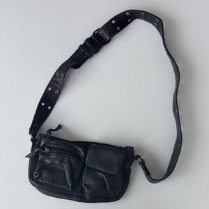 Free People Wade Leather Sling Bag